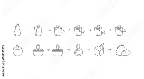 Step By Step Process Diagram Showing How To Prepare Food With Kitchen Utensils And Ingredients For Healthy Eating And Cooking Instructions
