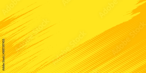 Orange  Retro comic yellow background raster gradient halftone yellow