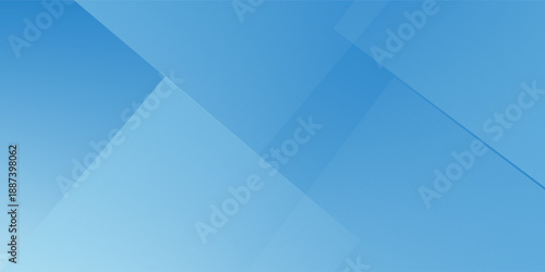 Textured abstract blue background design with layers of textured white transparent material. squares
