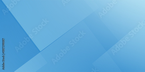 Textured abstract blue background design with layers of textured white transparent material. squares