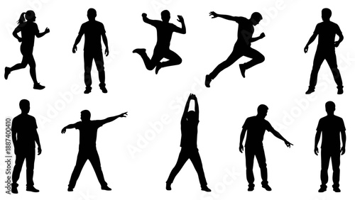 Abstract paper airplanes flying in formation vector illustration, minimalist flat design for business success and teamwork