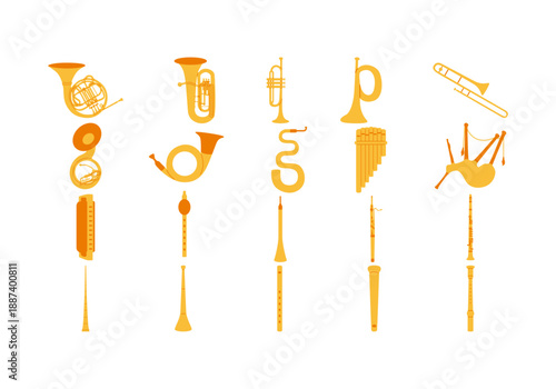 Wind Instrumental Music Element