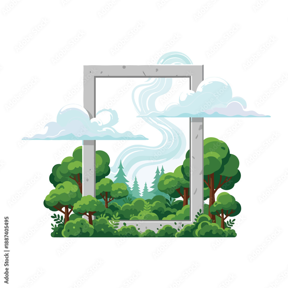 Fototapeta premium Nature Through The Frame