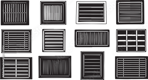 Various Types of Window Blinds and Shutters Collection