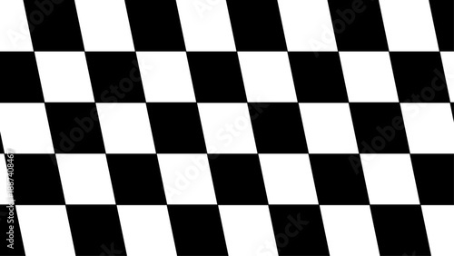 Black and White Checkered Pattern Background.