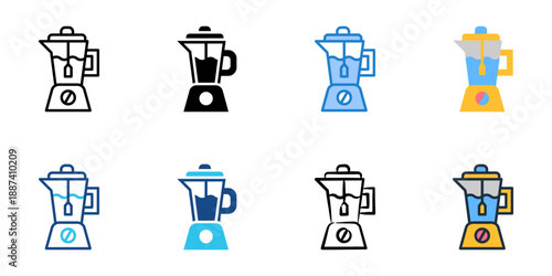 Blender icons set multiple style collection. Editable stroke 
