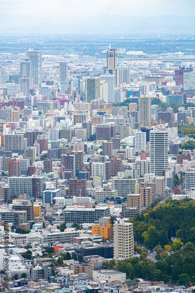 Fototapeta premium 北海道札幌の街並 景色 観光