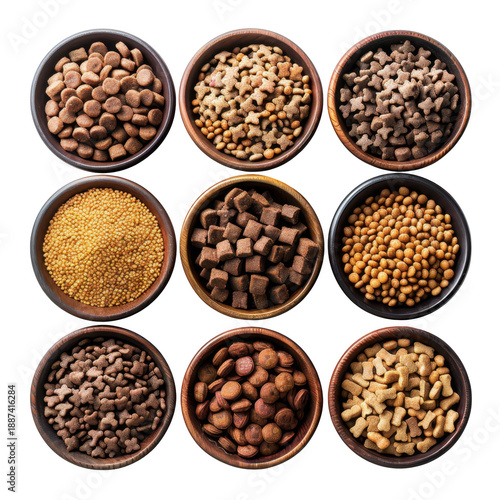 Wallpaper Mural Set of dry dog and cat nutrition food in a bowl Torontodigital.ca