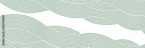 farm green banner, organic abstract background with fields. wavy green lines, natural organic products. vector ilustration