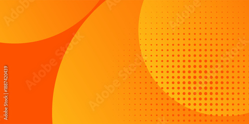 Texture orange background with circles. Vector vibrant