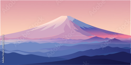 Capture the serene beauty of a sunrise. This minimalist mountain digital art is a perfect blend of modern style and timeless serenity. Get it now in high resolution and beautify your space.