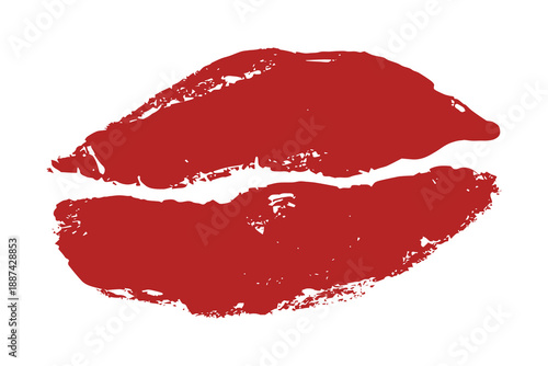 Lipstick kiss mark Romantic lip print Imprint of lips kiss Sexy lips makeup Female mouth Love symbol Design element for beauty fashion poster Valentines Day wedding