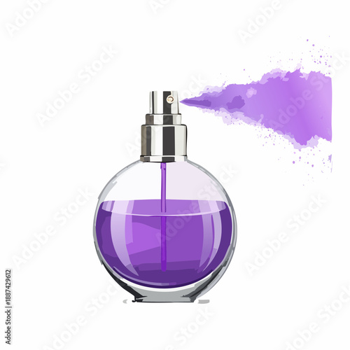 Perfume Spray with Purple Mist