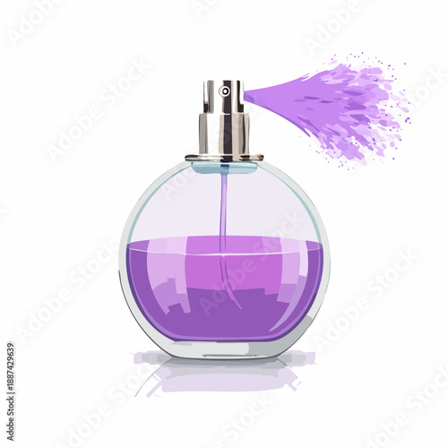 Perfume Spray with Purple Mist