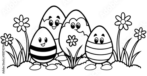 Make your Easter Feed Even Cuter! 🐣✨ Get these cute character Easter egg illustration assets to spruce up your social media posts, event posters, or digital greetings.