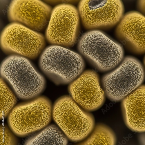 Microscopic Pollen Grains A Detailed Macro View For Science And Nature Backgrounds