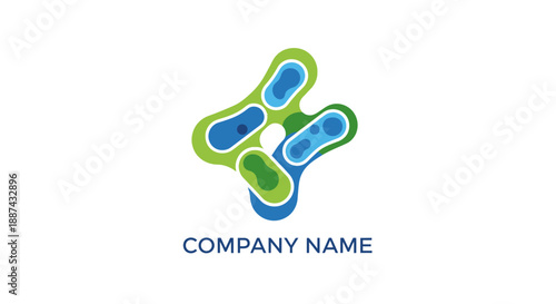 Abstract Company Logo Design Element.