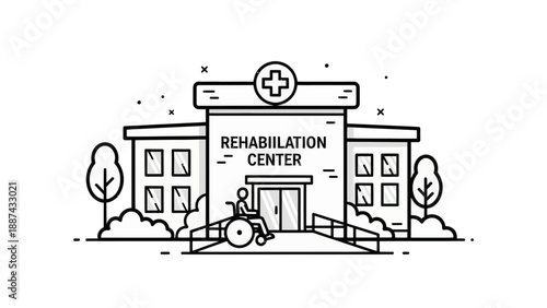 Rehabilitation Center Building with Wheelchair Access