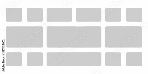 A grid of ten rectangular gray placeholders or blocks arranged in two rows