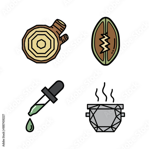 Coconut Tree Bark Log Dropper Gem.