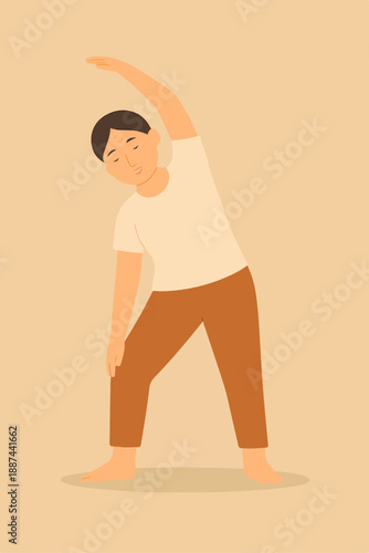 vector illustration of yoga pose