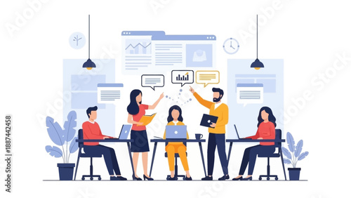 Team Collaboration and Brainstorming Session.