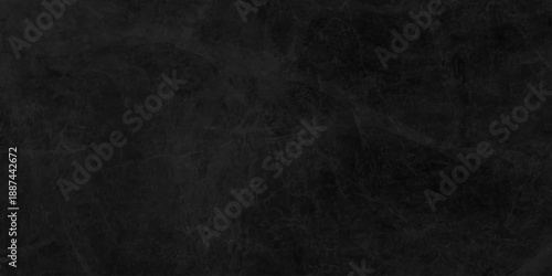 Dark charcoal grunge wall texture background. Dark black rough grunge surface with smoke edge. Black texture chalk board and black board.