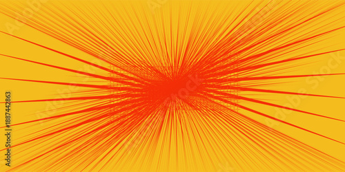 Autumn color sun rays background. Abstract orange sun rays design wallpaper. Colorful swirling lines for templates. modern vector illustrator, website, textures,