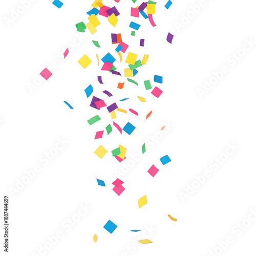 Wallpaper Mural Colorful confetti shapes isolated on transparent background Torontodigital.ca