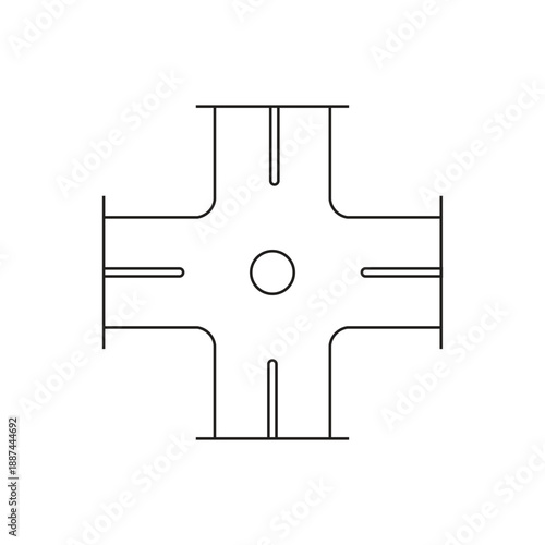 two-lane intersection