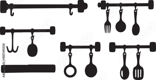 Kitchen Utensil Holder with Various Cooking Tools and Accessories