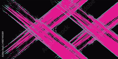 Car sticker wrap banner abstract sporty lines pink blue greenish grunge color combination brush storm thunder pattern racing motorsport, Modern.