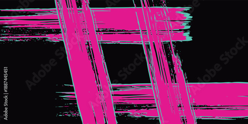 Car sticker wrap banner abstract sporty lines pink blue greenish grunge color combination brush storm thunder pattern racing motorsport, Modern, Eps 10.
