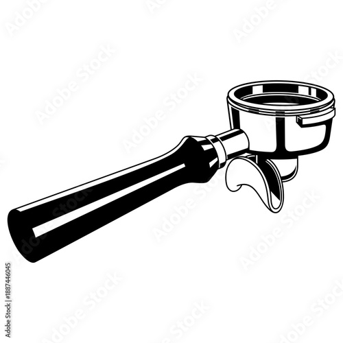 espresso portafilter illustration
