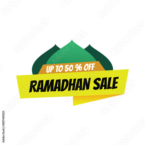 Ramadhan Sale Graphic With Discount Offer and Design Elements for Promotional Use