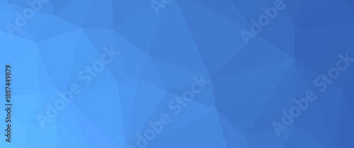 Dark BLUE vector shining hexagonal background. Modern geometrical abstract illustration with gradient. Triangular pattern for your business design.