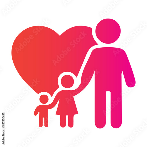 A loving parent's gentle embrace safeguarding their children's future with care and affection, symbolizing family bonds and protective instincts