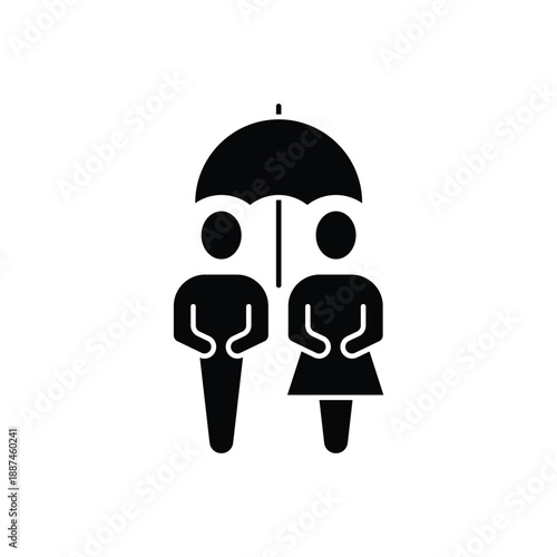 family insurance concept line icon. Simple element illustration. family insurance concept outline symbol design.