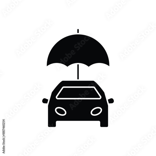 car insurance concept line icon. Simple element illustration. car insurance concept outline symbol design.