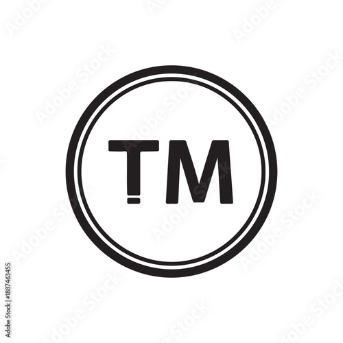 Trademark icon vector logo template