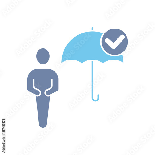 insurance concept line icon. Simple element illustration. insurance concept outline symbol design.