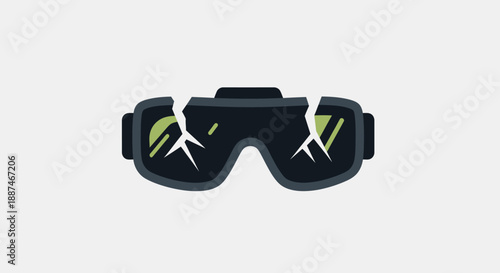 Night Vision Goggles Black Protective Equipment.