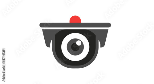 Security Camera with Red Indicator Light.