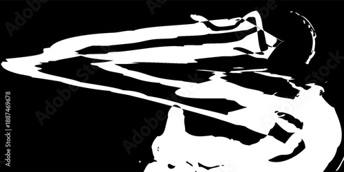 Shattered, fractured, broken texture. Splinters, shards, fragments pattern. Crack, exploded vector element