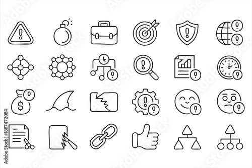 Alert Notification And Safety Icons For Digital Interfaces