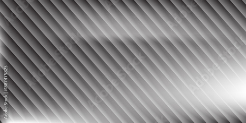 Vector ribbed glass texture background. Light grey white ribbed glass. Mesh gradient. acrylic ribbed bath surface. Ribbed glass background semitransparent overlay.