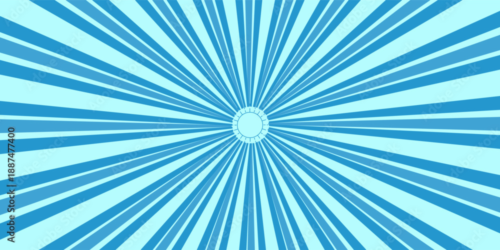 Obraz premium blue color burst background. Vector illustration