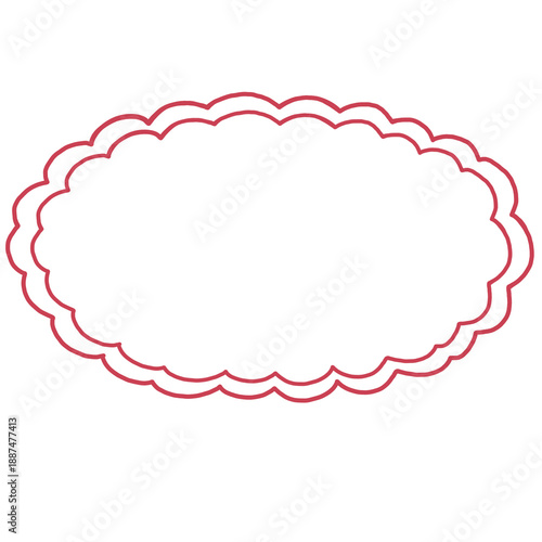 Hand draw Wedding Doodle frame	