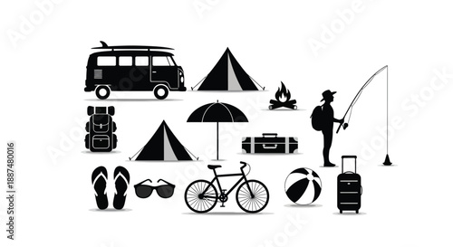 Camping essentials and outdoor activities