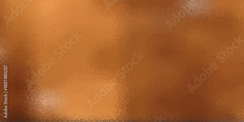 Copper bronze foil texture, background glass effect vector illustration for prints, cmyk color mode.